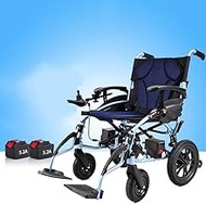 Fashionable Simplicity Wheelchairs Electric Powered Wheelchair Folding Lightweight 15Kg Blue Portable