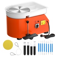 Ready Stock 9.8 Inches Mini Pottery Wheel Pottery Wheel 25cm Turntable Mini Pottery Machine Electric