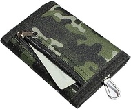 Canvas Wallet,Camouflage Wallets for Boys Vans Sport Wallet Trifold Camo Coin Purse with Magic Stick