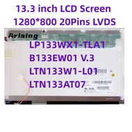 A1181 LCD Display Screen 13.3'' LCD LP133WX1-TLA1 B133EW01 V.3 LTN133W1-L01 LTN133AT07 1280*800 20pi