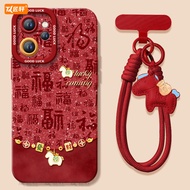 oppo reno 12 pro casing oppo reno 5f casing Year of the Horse Pendant Suitable for oppoReno15 Phone 