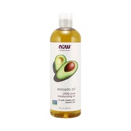 NOW FOODS Solutions, Avocado Oil, 100% Pure Moisturizing Oil, Nutrient Rich and Hydrating, 16-Ounce (473 ml)