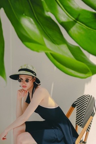 หมวกไวเซอร์ กัน UV รุ่น Bai-Tong Tales J