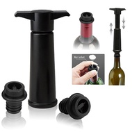 Silicone Wine Stopper 1 Pump+2 Caps Sealing Preserver Wine Drinks Bottle Hat Caps Wine Saver Vacuum