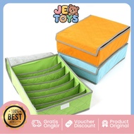 JE TOYS H5325 Multipurpose Storage Bamboo Storage Box Organizer CD & Socks Storage Box 16 Compartmen
