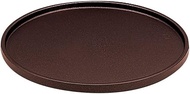J-kitchens Obon Non-Slip Tray, 2.0 inches (5 cm) x Marubon Brown Metapu Smart Coating SL Bon Size Φ