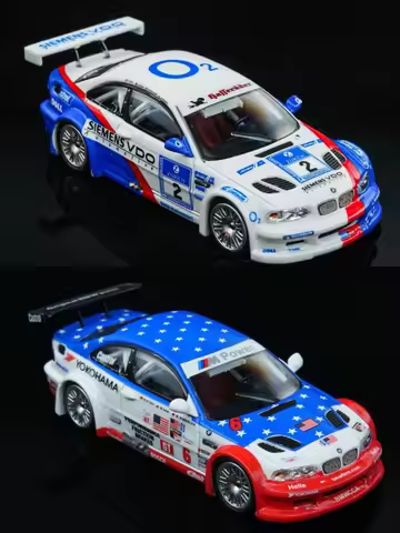 Spot-available Dcm&gobox Collaboration 1:64 Bmw M3 Gtr E46 Model With Siemens-painted Alloy Car Body