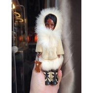 Vintage Inuit Eskimo Doll Native American 8 Inch Beautiful And Cool For Playing Or Collecting
