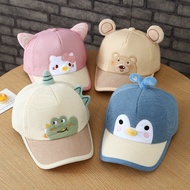 Children's Leisure Baseball Cap With 3D  Cartoon Pattern For Boy And Girls Hats Suitable For 2-6 Yea