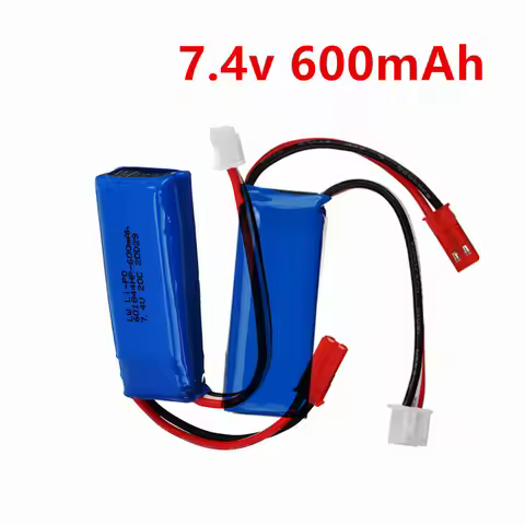 7.4V Battery 2S 600mah 20C Lipo Battery for WLtoys K969 K979 K989 K999 P929 P939 RC Car toys accesso
