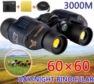กล้องส่องทางไกลล่าสัตว์กลางวัน/กลางคืน HD 60x60 5-3000 m กล้องโทรทรรศน์กันน้ำพิกัด