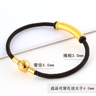 3mm Steel wire rope bracelet, Zhou Sheng steel wire rope can replace leather cord bracelets Hard gol