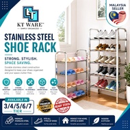 KT WARE Multi layer Stainless Steel Shoes Rack / Flower Rack / Indoor Outdoor shoe RACK RAK KASUT RA
