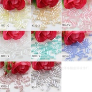 Material Cross Stitch Rice Beads Jewelry Cream Color Accessories Tube Beads Color DIY-DIY4.5mmMGB Tu