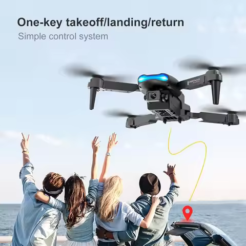 E99 Foldable Drone with HD Camera - WiFi FPV Live Video RC Quadcopter with Altitude Hold, One Batter