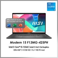 MSI Modern 15 F13MG-425PH Intel Core i5 1334U Iris XE Graphics 15.6" Laptop