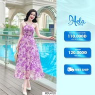 Beach Maxi Dress K31-d1-3 Comfortable Tropical Floral Pattern Dress From Mdu MDU4120