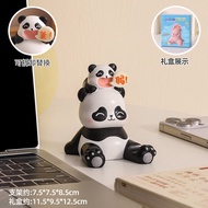 Fathers Day Gift Cute Panda Phone Stand Decoration Practical Call Mom And Dad Desktop Sculpture Resi