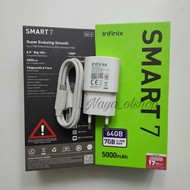 Infinix Smart 7, Smart 6, Smart 5 Charger Micro Usb Fastcharging 2 Ampere 10 Watt Adapter Cable Remo