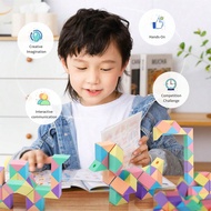Kids Finger Snake Block Puzzle Twist Toy Sensory Toy Brain Teaser Quiet Finger Toy For Adults Ages 6