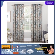 [sgstock] Sun Zero Kara Floral Print Energy Efficient Rod Pocket Curtain Panel, 54" x 63", Stone - [54" x 63"] []