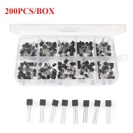 200PCS TO-92 NPN PNP Transistor Assorted Set BC327 BC337 BC517 BC547 BC548 BC549 BC550 BC556 BC557 B