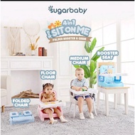 Sugar Baby 4-in-1 Booster Seat Sit-On Me Foldable Baby Dining Chair/