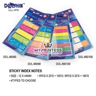 MYPRINTESS DOLPHIN STICKY INDEX NOTES - ( 8 X 44MM / 12 X 44MM) 100'S / 160'S