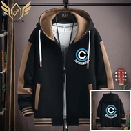 OVERSIZE HOODIE FOR MEN DRAGONBALL BLACK MOCA M-6XL JUMBO ZIPPER HOODIE FOR MEN