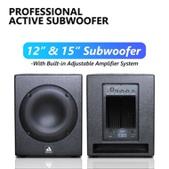 AmpAudio 15Inch  Powered Subwoofer Active Subwoofer with RCA Input and XLR Input Strong Bass Viral