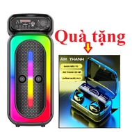 Loa karaoke bluetooth không dây model ZQS-4273M tặng tai nghe bluetooth M10 Pro