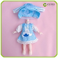 CUFEI น่ารักน่ารักๆ ชุดเสื้อผ้าตุ๊กตา มินิมินิ 10รูปแบบ ชุดตุ๊กตาสัตว์  ชุดอุปกรณ์เสื้อผ้า ตุ๊กตา ob