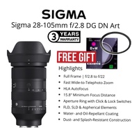 SIGMA MALAYSIA SIGMA 28-105MM F/2.8 DG DN ART LENS FOR SONY E-MOUNT FULL FRAME FORMAT (3 YEARS WARRA
