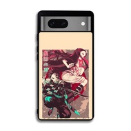 Casing Hardcase Softcase Google Pixel 7A 7 6 6A 5 5A 4 4A 3 3A 2 Pro XL 4G 5G Demon Slayer Vintage A