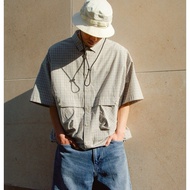 Japanese Style KEB0Z Loose Short-Sleeved Pure Cotton Jacket - Retro Design