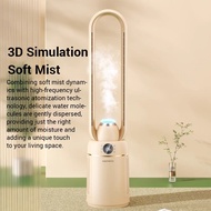 DAEWOO Bladeless Fan XF05 Air Purification & Humidifier & Stand Fan 3-in-1 Standing Fan Mini Fan Des