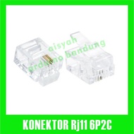 10pcs 6P2C RJ11 RJ 11 RJ-11 Telephone Modular Plug Clear Bening Cable Cable