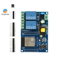 Pcbfun ESP32 WIFI Bluetooth Dual Relay Module AC 220V