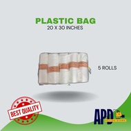 PLASTIC ROLL BAG / LAUDRY PLASTIC BAG 20X30