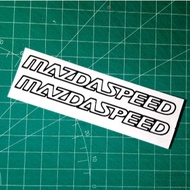 Mazdaspeed sticker, mazda cutting sticker, oracal made in germany