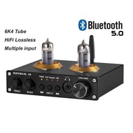 Audiophile Tube Preamplifier 6K4 Tube Bluetooth 5.0 USB Input Multifunctional Preamplifier High Bass