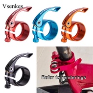 [Vsenkes] Seat Post Clamp, 40.8mm Aluminum Alloy Seat Post Clamp Mountain Bike Seatpost Accessory