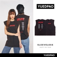 Yuedpao  ยอดขาย No.1 รับประกันไม่ย้วย 2 ปี เสื้อยืดเปล่า เสื้อยืด Sleeveless Rusty on tour