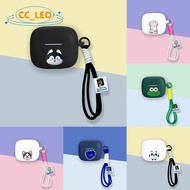 for Honor Choice EarBuds X7e Active Case Cute Cat Paw Frog Lanyard Silicone Soft Case Suitable for H