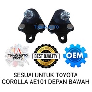 [ HIGH QUALITY ] LOWER ARM BALL JOINT FRONT [ DEPAN ] TOYOTA COROLLA AE101 AE111 [ 1 SET 2PC ]