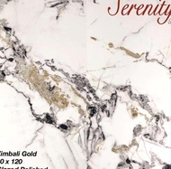 ST Granit Putih Motif Marmer Serenity Zimbali Gold 60x120