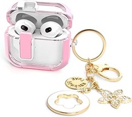 Cases for Cute Airpods 4 Case Cover Women, Clear Airpod 4 Case Lock iPods 4 Cases Hard Protective Ai