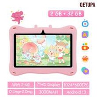 7-Inch Elephant Android 13 Kids Tablet PC, A133 Quad-Core 1.6GHz Processor, 2GB RAM+32GB ROM, 1024*6