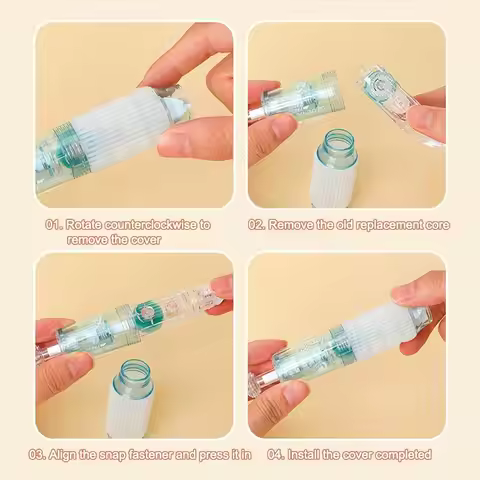 Pen Shape Dot Glue Pen Stationery Press to move Quick Dry Dot Sticker High Viscosity DIY Glue Dispen