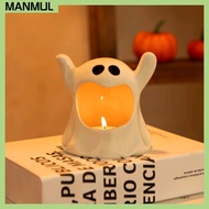 COCODOR Tealight Ceramic Ghost Candle Holder